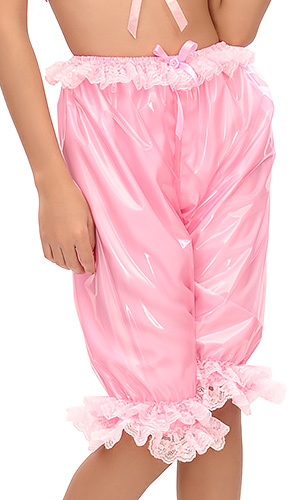 Long Plastic and Satin Bloomers